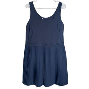 All in Motion Pleated Active Dress Women XXL Lined Skort Stretch Athleisure Navy